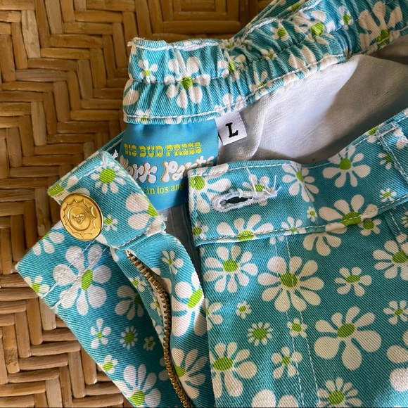 Big Bud Press Daisy Work Pants in Blue/Green L - Picture 3 of 11